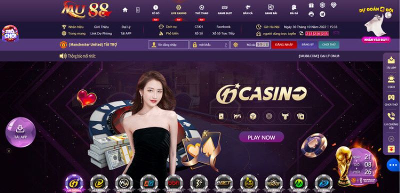 Tại Casino Mu88 hội tụ rất nhiều trò chơi