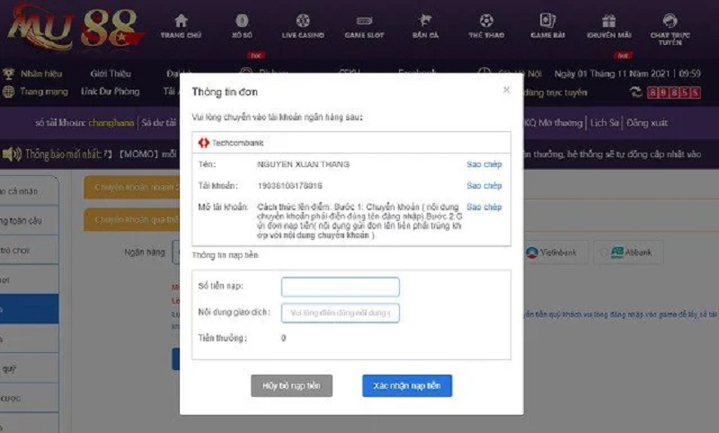 Hướng dẫn chi tiết cách thức rút tiền Mu88